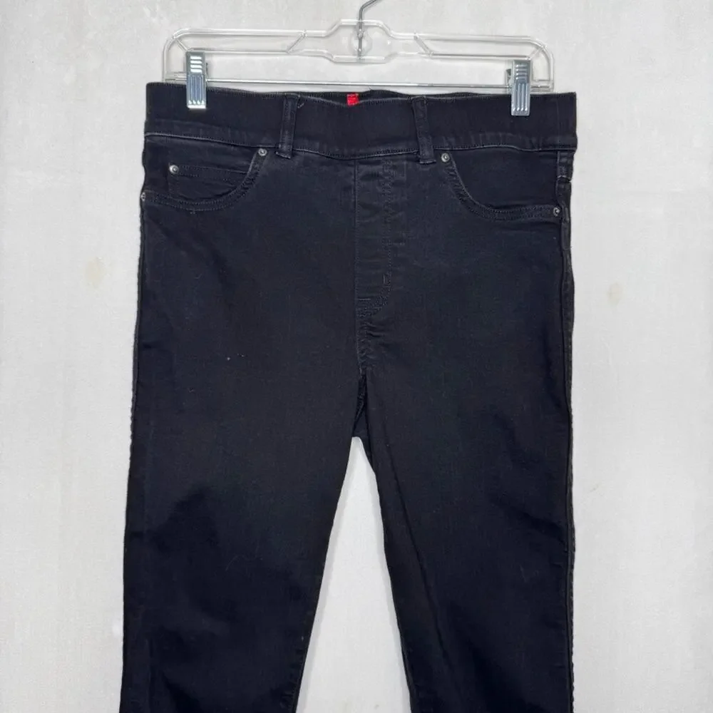 SPANX / black high rise ankle skinny shaping jeans / M